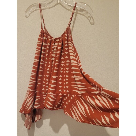 Sun & Shadow Shark Bite Tank With Adjustable Straps Size XSmall Orange white - Picture 2 of 7